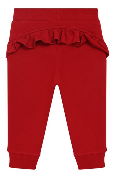 Хлопковые джоггеры с оборкой MONNALISA, арт. 392407, фото 2