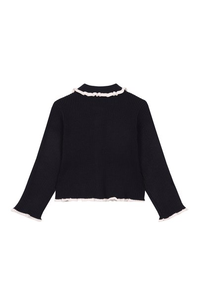 Кардиган EMPORIO ARMANI темно-синего цвета по цене 14800 руб., арт. EG000768/AF22788, фото 2 Кардиган EMPORIO ARMANI, арт. EG000768/AF22788, фото 2