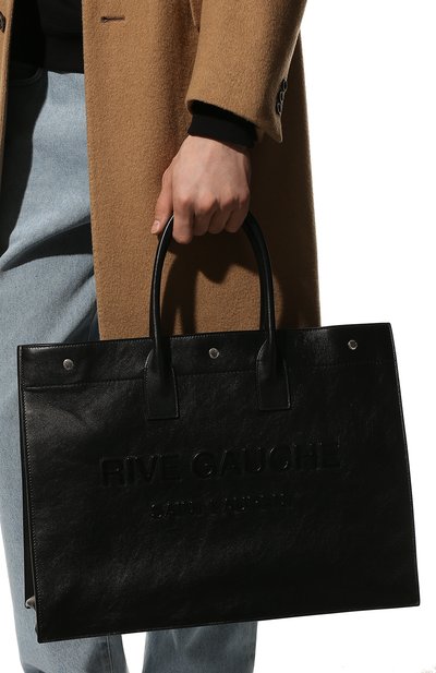 Кожаная сумка-шопер rive gauche large SAINT LAURENT, арт. 587273/CWTFE, фото 2