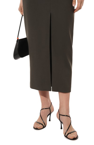 Кожаные босоножки GIANVITO ROSSI, арт. G32222.85LAC.NAPNER0, фото 3