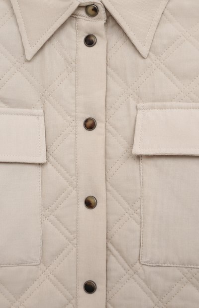 Вельветовая куртка BRUNELLO CUCINELLI кремового цвета по цене 45150 руб., арт. BL636C850A, фото 3 Вельветовая куртка BRUNELLO CUCINELLI, арт. BL636C850A, фото 3