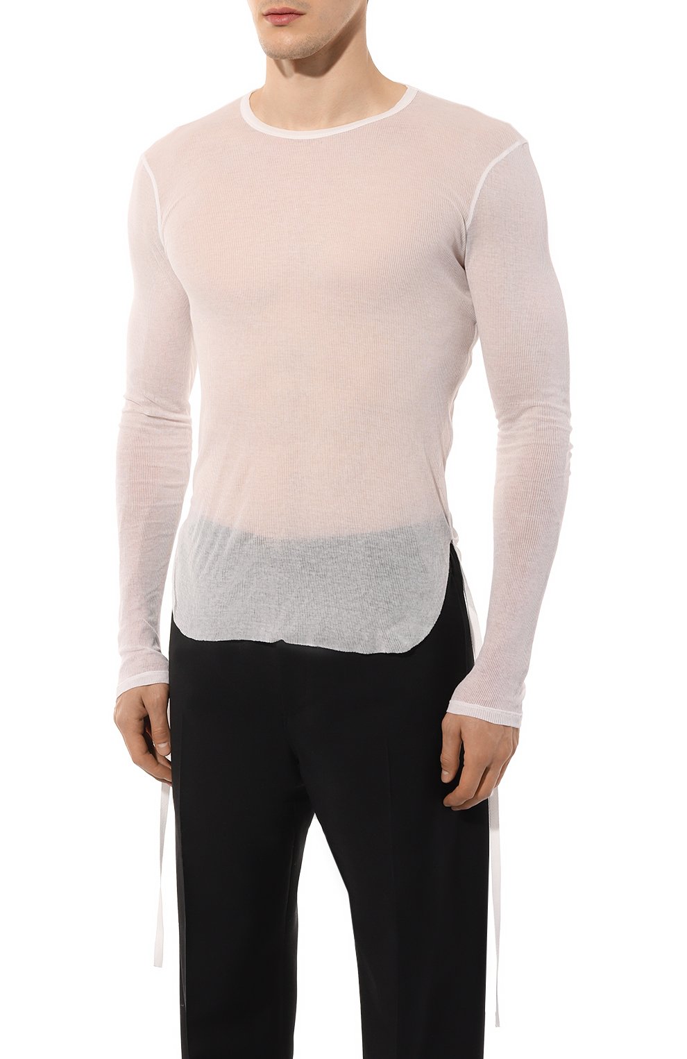 Хлопковый лонгслив ANN DEMEULEMEESTER, арт. 2402-M-JTS10-FA434-002, фото 3