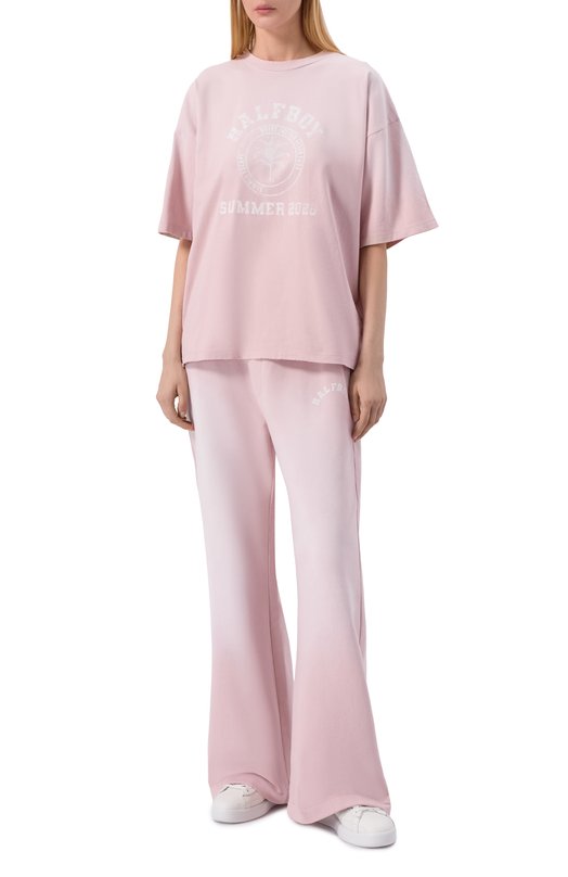 Хлопковые брюки Halfboy HS261WP002 FL001/VINTAGE J0GGER Розовый  HS261WP002 FL001/VINTAGE J0GGER Фото 2