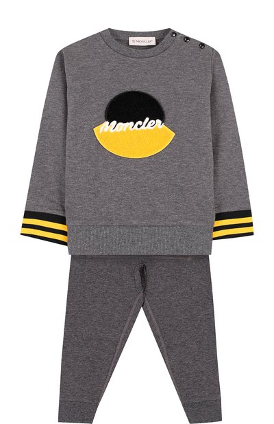 Хлопковый комплект из брюк и свитшота MONCLER ENFANT, арт. D2-951-88108-05-80996, фото 1