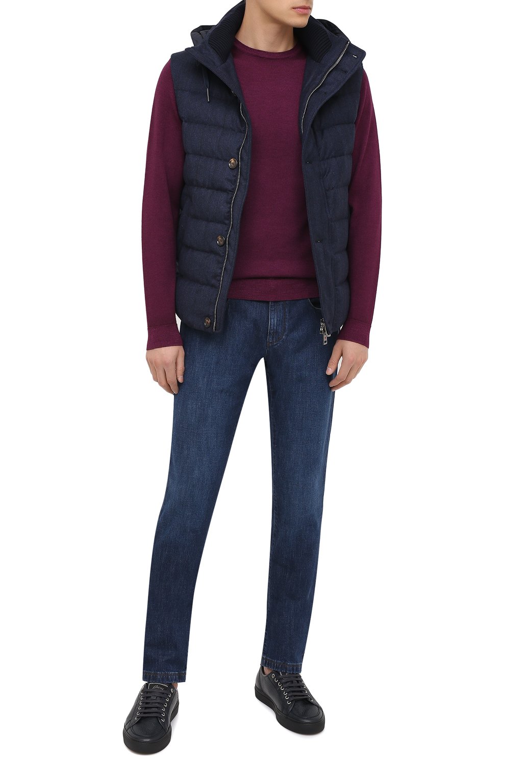 Пуховый жилет KIRED синего цвета по цене 108500 руб., арт. WKISHBW7209504000, фото 2 Пуховый жилет KIRED, арт. WKISHBW7209504000, фото 2