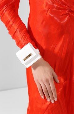 Женская сумка le sac JACQUEMUS белого цвета, арт. 194BA01/82100 | Фото 2 (Размер: mini; Материал: Натуральная кожа; Сумки-технические: Сумки через плечо; Материал сплава: Проставлено; Драгоценные камни: Проставлено)