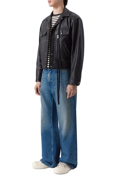 Кожаные кеды jumbolace RICK OWENS, арт. RU01F2893/LC0W2, фото 2