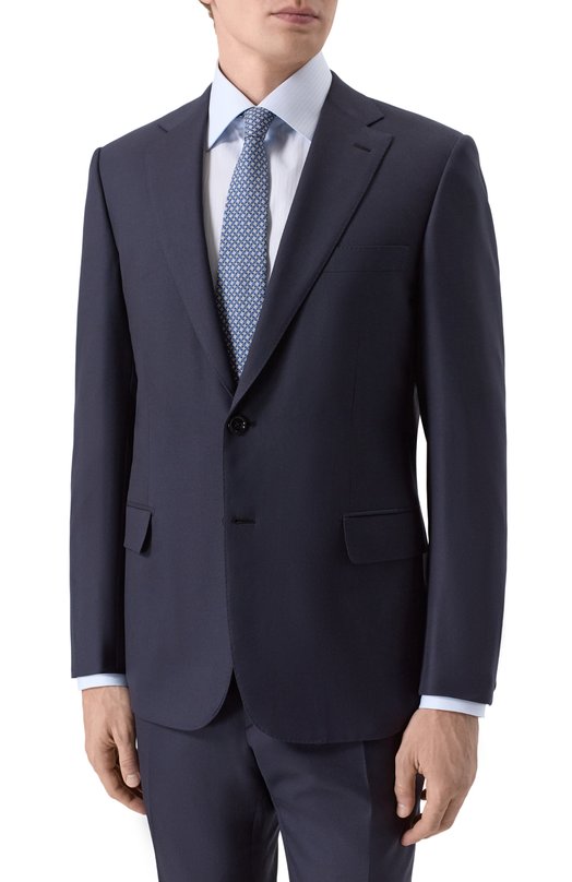 Шерстяной костюм Brioni RA000L/P5AMJ_001 Синий  RA000L/P5AMJ_001 Фото 2