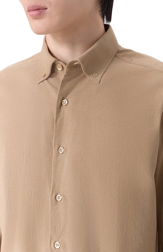 Хлопковая рубашка MVST M0RBIDA/PB/SP0RT/620-C0RDUR0Y Бежевый  M0RBIDA/PB/SP0RT/620-C0RDUR0Y Фото 5