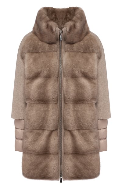 Пальто с меховой отделкой MOORER, арт. ANTI0PE-KAS/A19D170KASH, фото 1