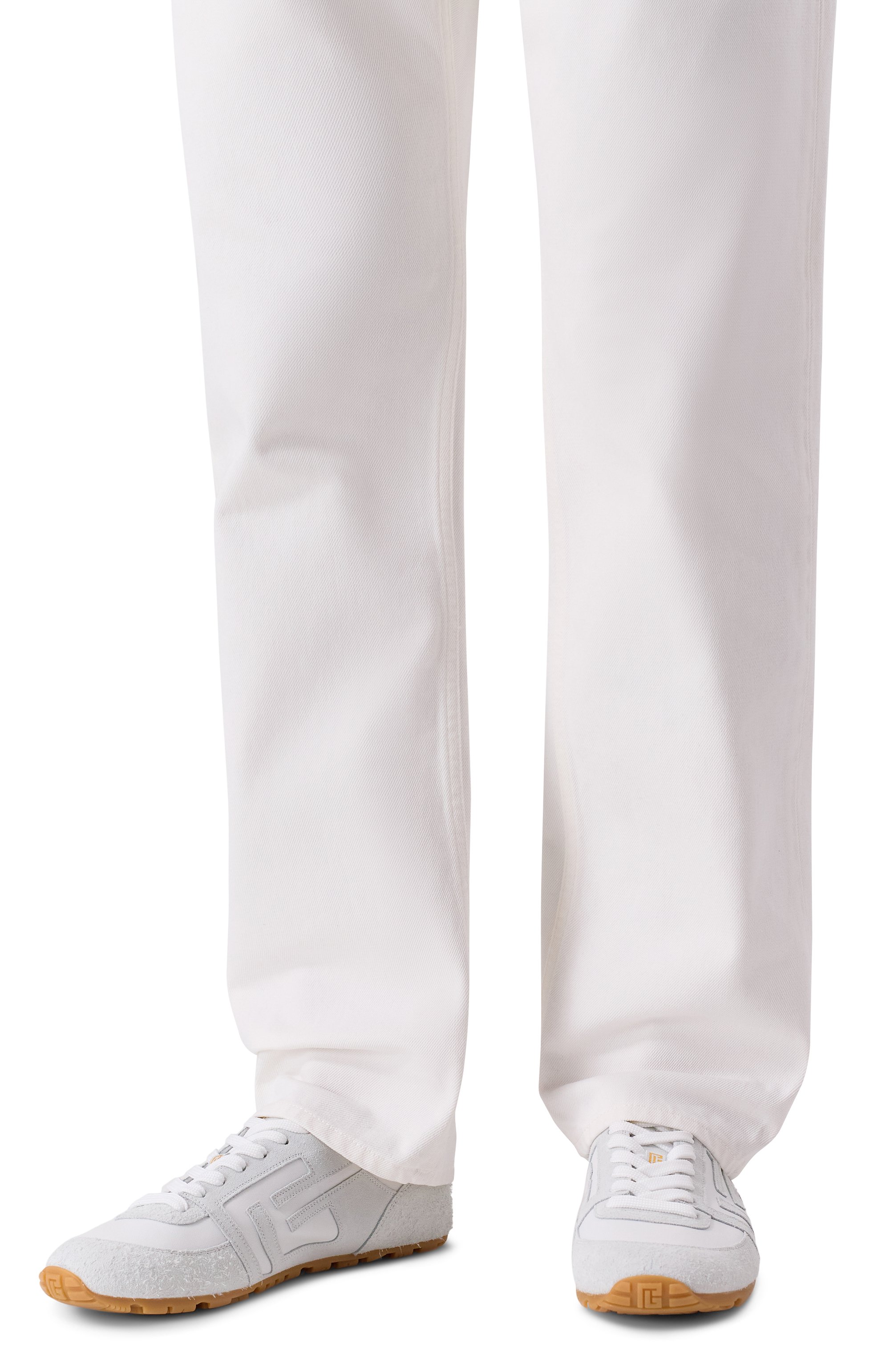 Кожаные кеды racer 45 BALMAIN, арт. GM1VI410/LTNP, фото 3