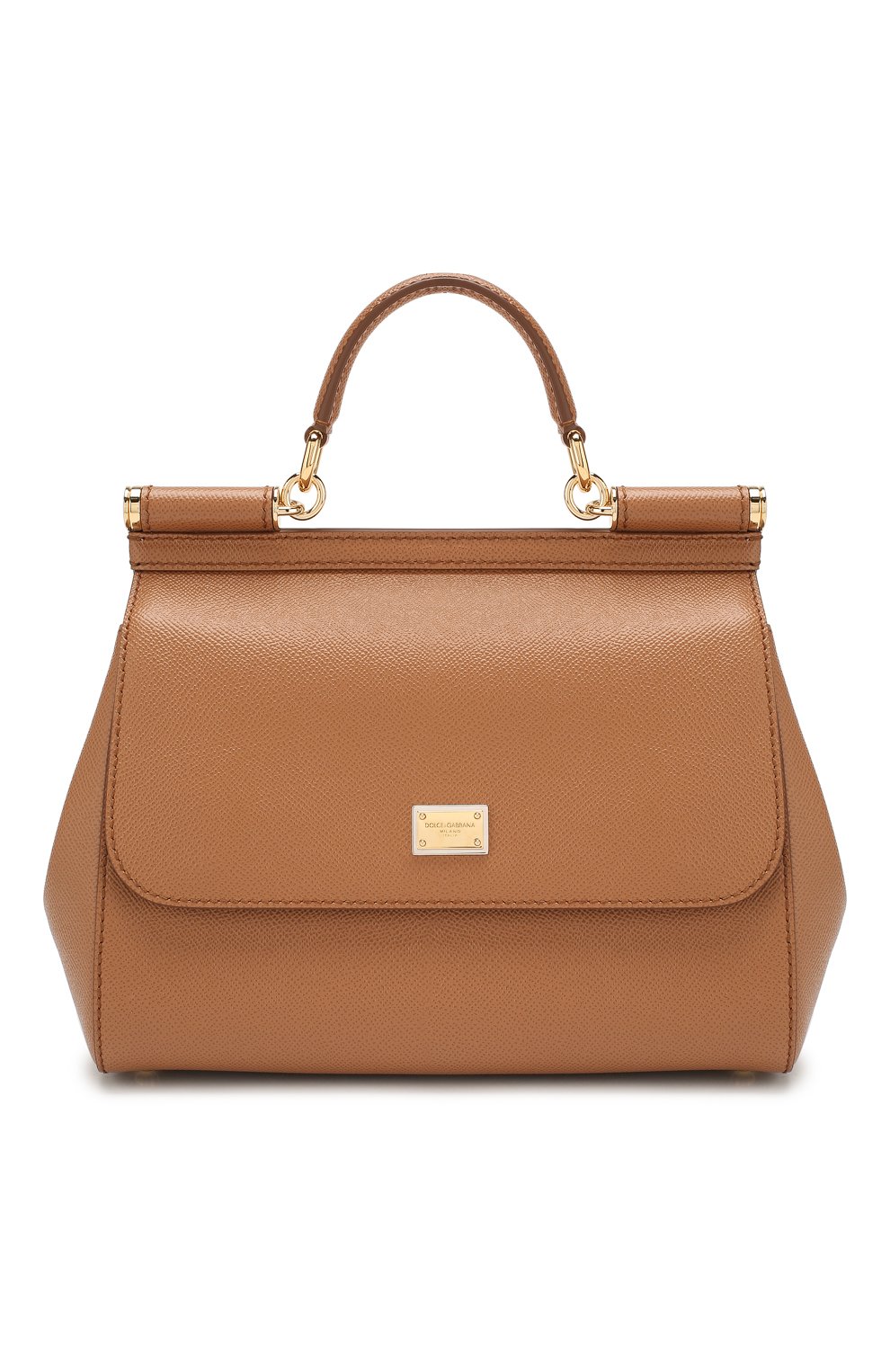 Сумка sicily medium DOLCE & GABBANA коричневого цвета по цене 192500 руб., арт. BB6002/A1001, фото 1 Сумка sicily medium DOLCE & GABBANA, арт. BB6002/A1001, фото 1
