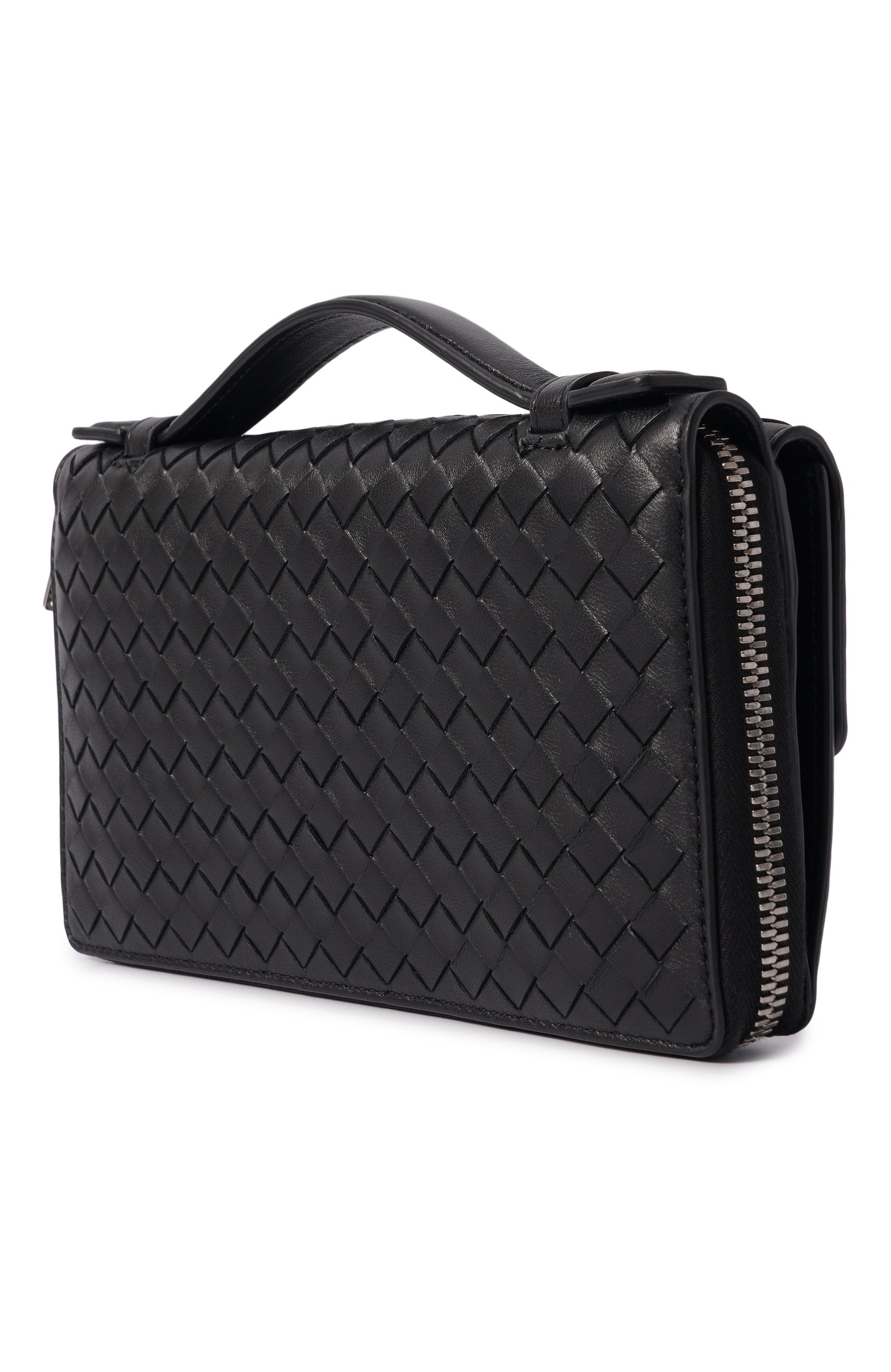Кожаное портмоне BOTTEGA VENETA черного цвета по цене 171500 руб., арт. 876094/V6T01, фото 2 Кожаное портмоне BOTTEGA VENETA, арт. 876094/V6T01, фото 2