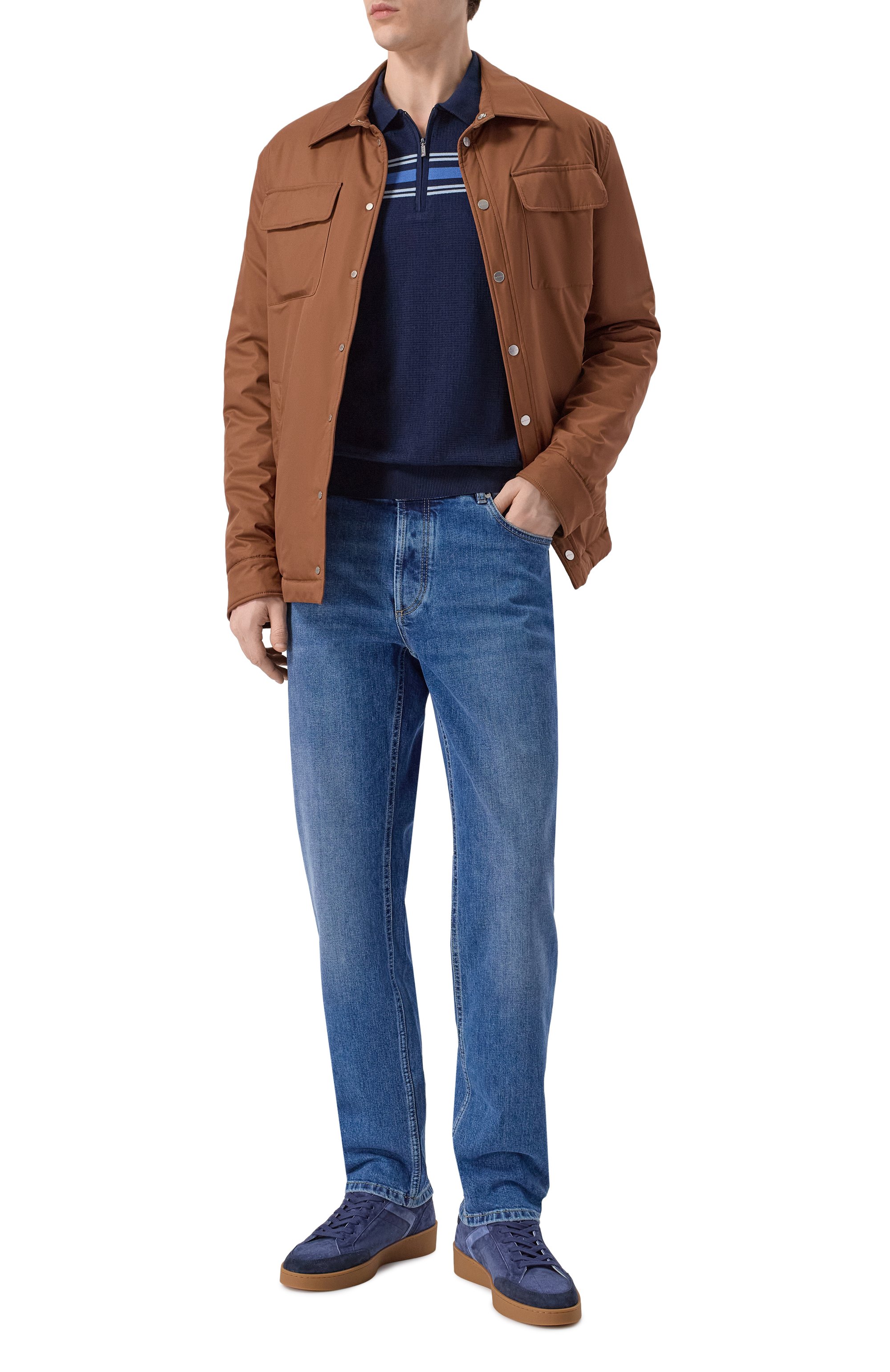 Поло из хлопка и шелка ZILLI, арт. KZP002M0142V0C000, фото 2