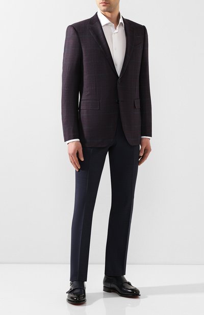 Шерстяные брюки CORNELIANI, арт. 855252-0117216/02, фото 2