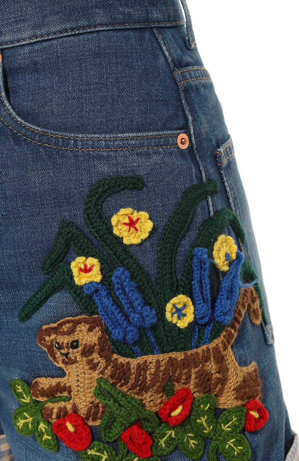 Джинсовые шорты GUCCI, арт. 683732 XDBV7, фото 5