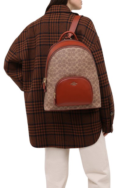 Рюкзак carrie COACH коричневого цвета по цене 54550 руб., арт. 1028, фото 2 Рюкзак carrie COACH, арт. 1028, фото 2