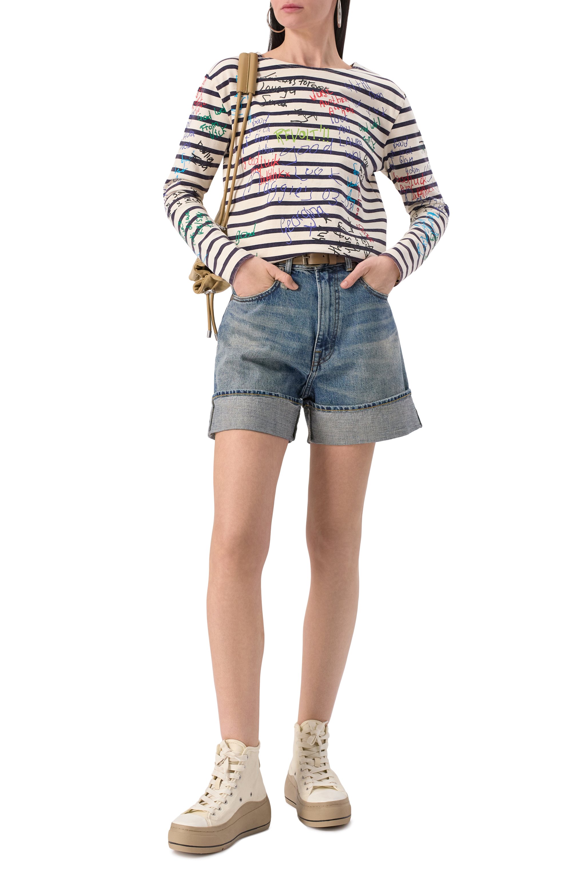 Джинсовые шорты R13, арт. R13WD110-D213A, фото 2