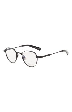 Женские оправа SAINT LAURENT черного цвета, арт. SL 730 001 | Фото 1 (Региональные ограничения белый список (Axapta Mercury): Не проставлено; Нос: Не проставлено; Тип очков: Оправа; Материал: Металл; Очки форма: Круглые; Оптика Гендер: оптика-женское)