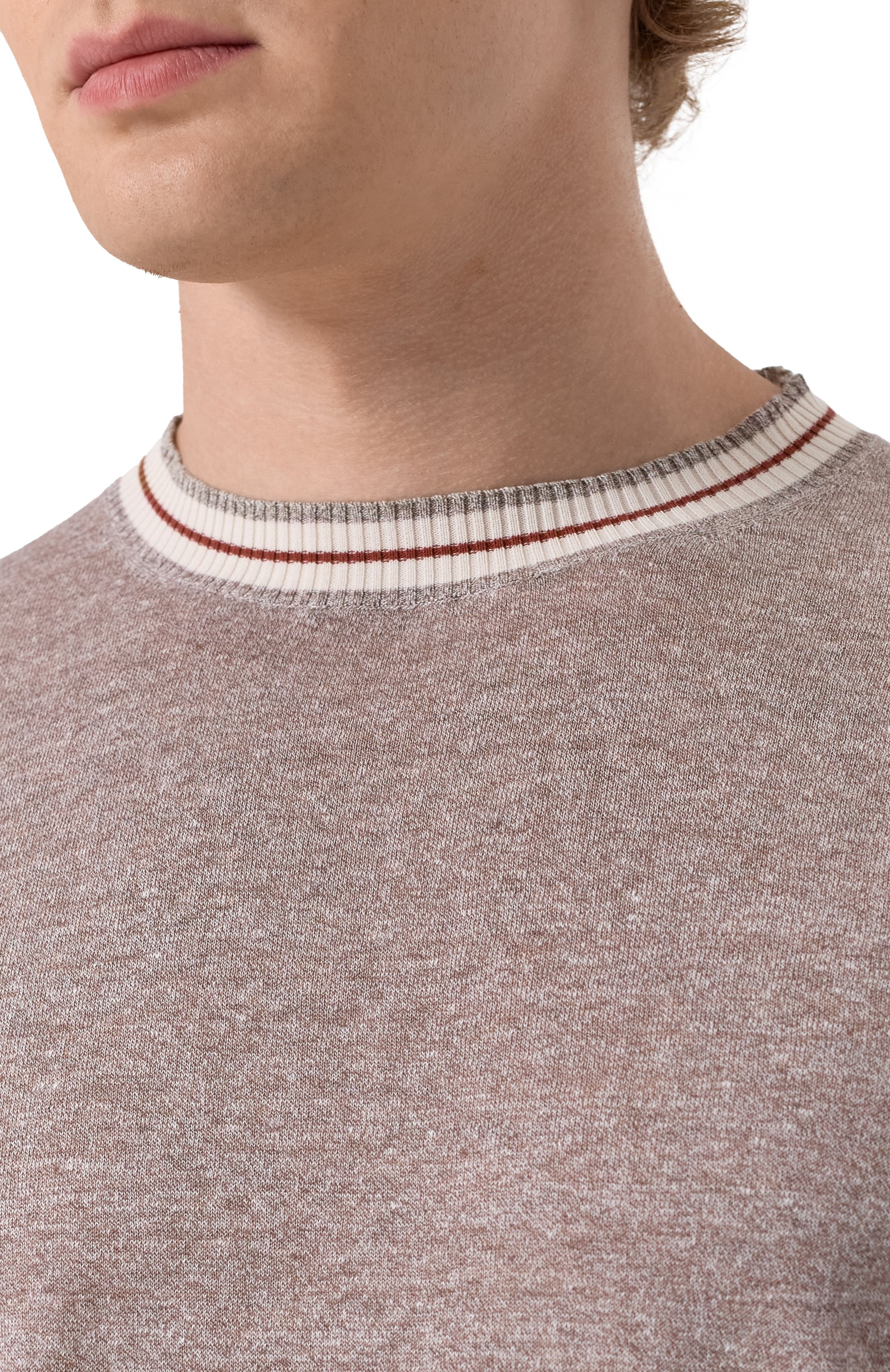 Джемпер изо льна и хлопка L.B.M. 1911 коричневого цвета по цене 25350 руб., арт. 6400/59046, фото 5 Джемпер изо льна и хлопка L.B.M. 1911, арт. 6400/59046, фото 5