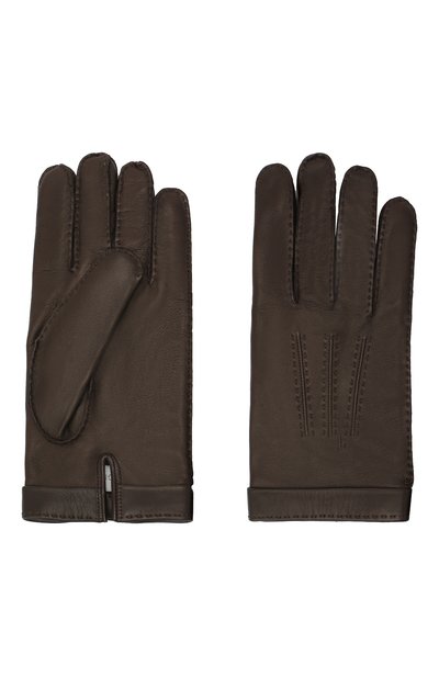 Кожаные перчатки CORTIGIANI, арт. 911155/0000, фото 2