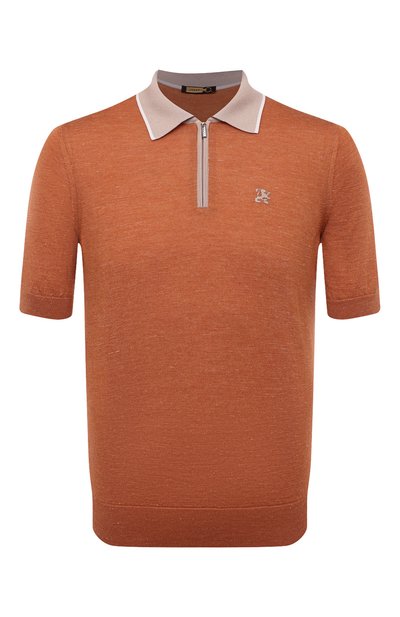 Мужская поло из шелка и кашемира ZILLI, арт. MBZ-PZ142-SAFA1/MC01