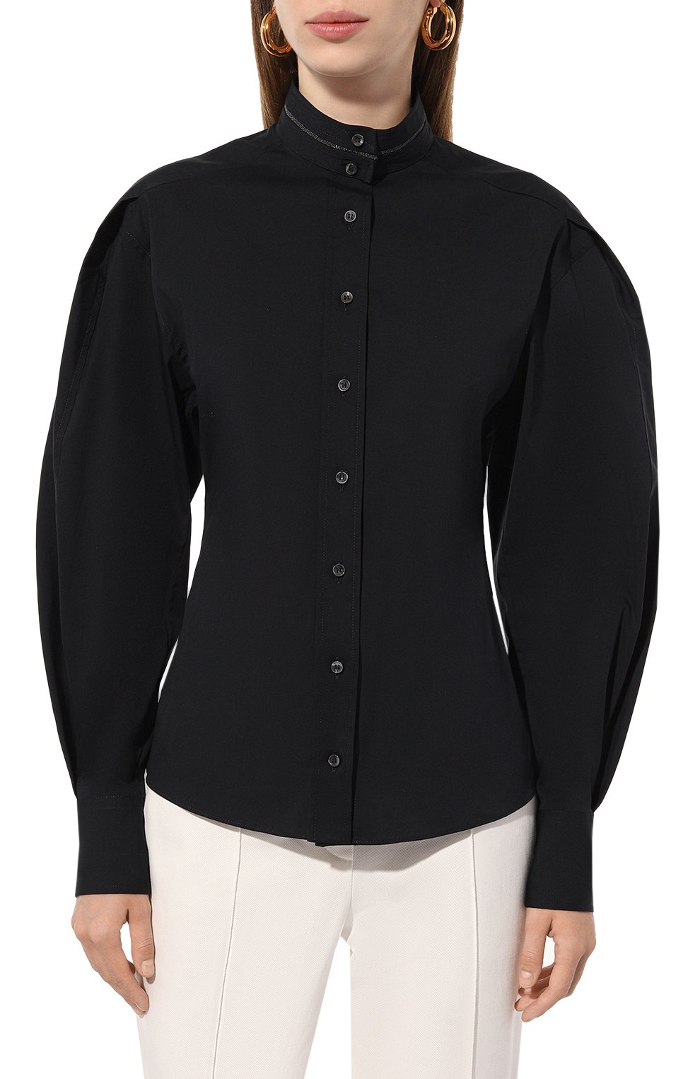 Хлопковая рубашка BRUNELLO CUCINELLI, арт. M0091BP416, фото 3