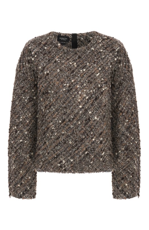 Шерстяной топ Giambattista Valli 25FWSVCA1014/77GR0 Коричневый 25FWSVCA1014/77GR0