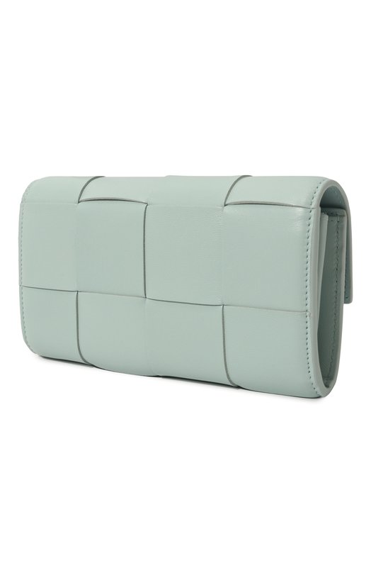 Кожаный кошелек Bottega Veneta 742694/VCQC4 Голубой  742694/VCQC4 Фото 2