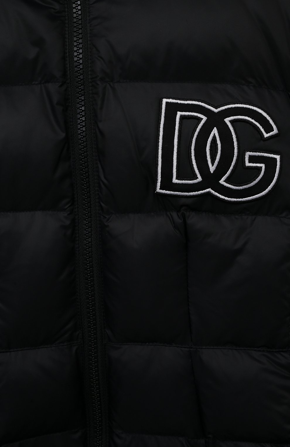 Утепленное пальто DOLCE & GABBANA черного цвета по цене 76350 руб., арт. L5JB01/G7KZ8/8-14, фото 3 Утепленное пальто DOLCE & GABBANA, арт. L5JB01/G7KZ8/8-14, фото 3