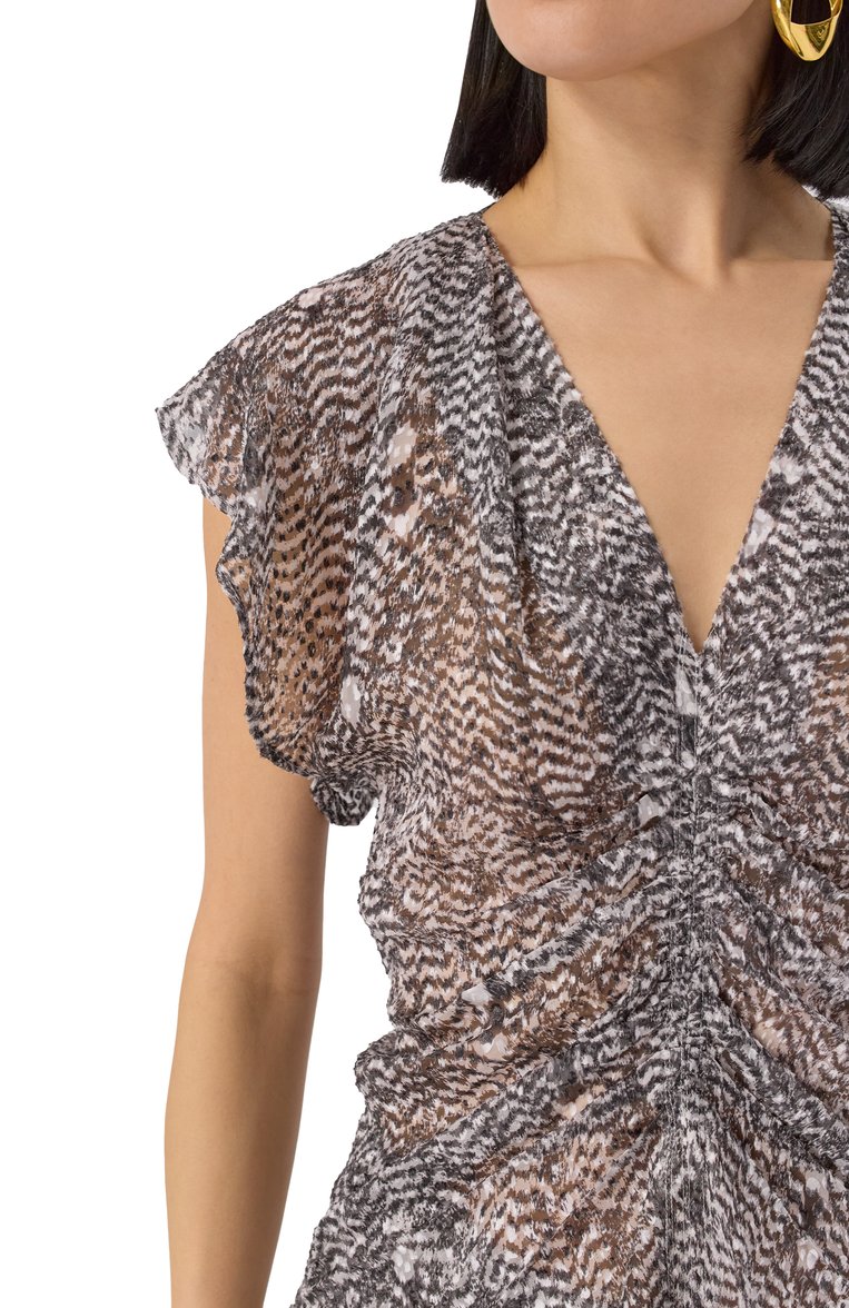Топ из вискозы и шелка ISABEL MARANT, арт. HT0228FC/C1J06I, фото 5