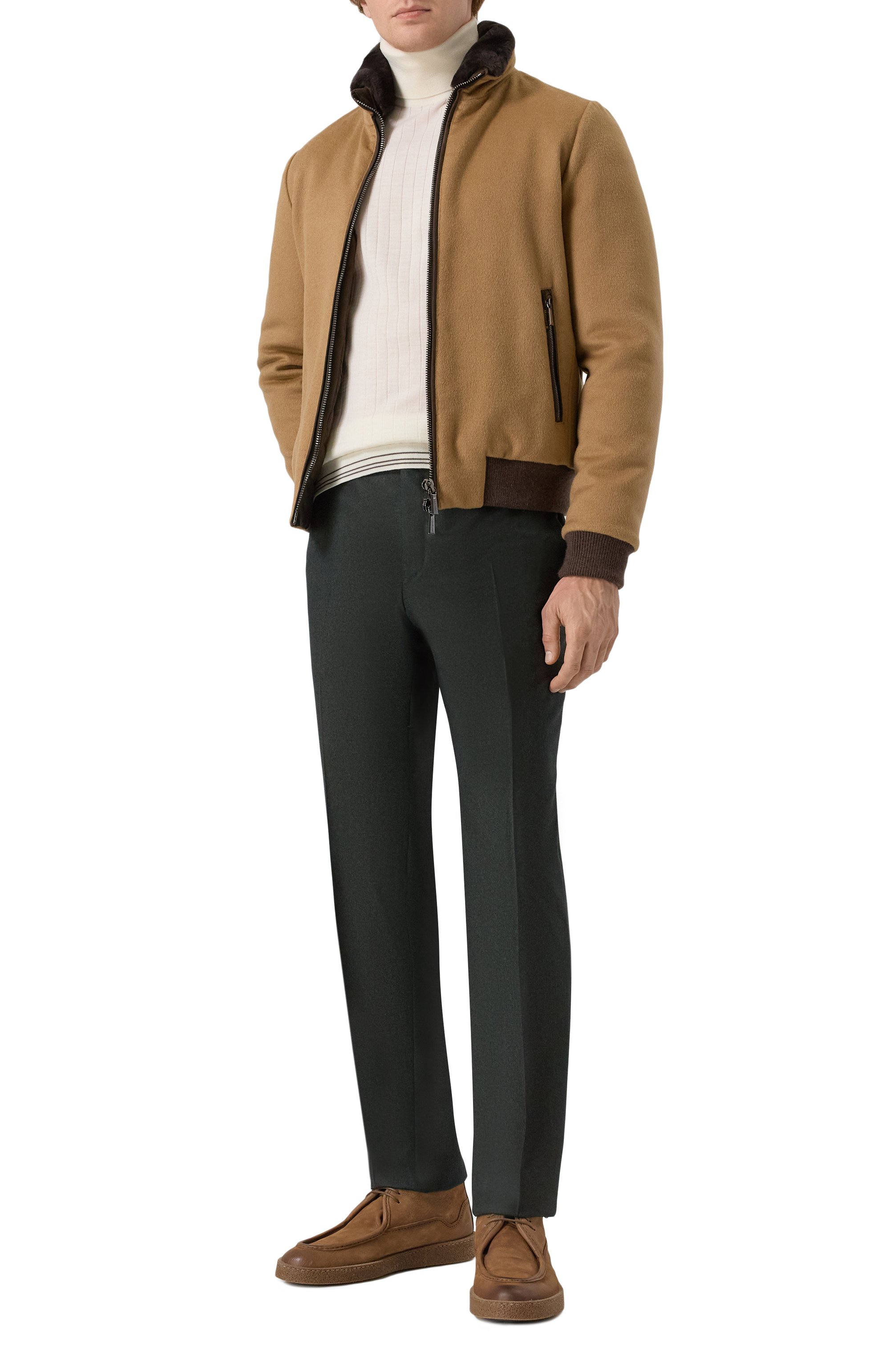 Шерстяные брюки CORNELIANI, арт. 265B01-2618111, фото 2