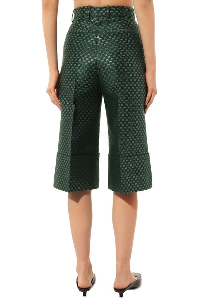 Брюки-кюлоты изо льна и хлопка GUCCI, арт. 652118 ZAGLX, фото 4