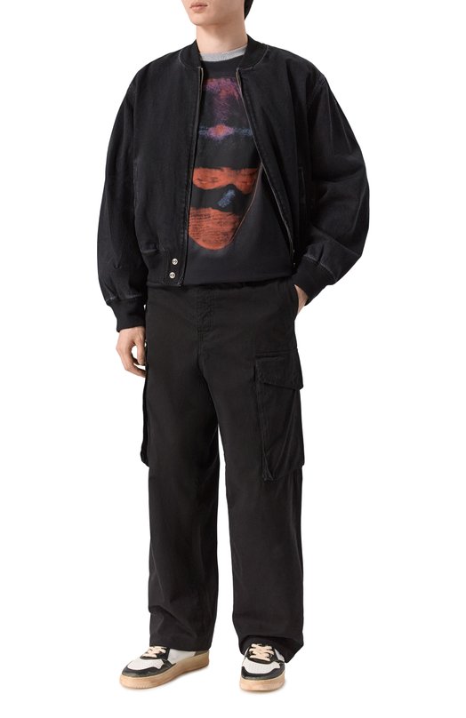 Хлопковая футболка Diesel A20940/0PLAT Чёрный  A20940/0PLAT Фото 2