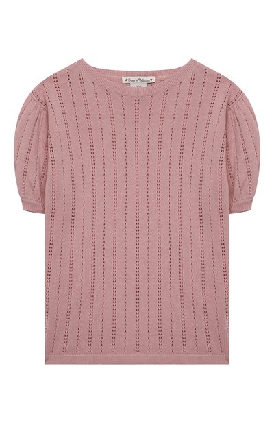 Кашемировый пуловер OSCAR ET VALENTINE розового цвета по цене 27750 руб., арт. TOP15, фото 1 Кашемировый пуловер OSCAR ET VALENTINE, арт. TOP15, фото 1