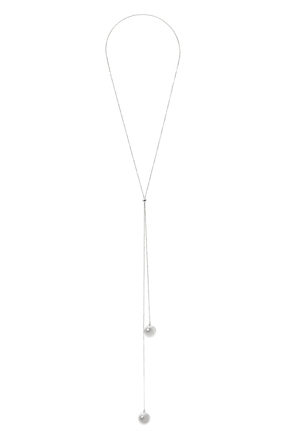 Колье BOTTEGA VENETA серебряного цвета по цене 89950 руб., арт. 629263/V5070, фото 1 Колье BOTTEGA VENETA, арт. 629263/V5070, фото 1