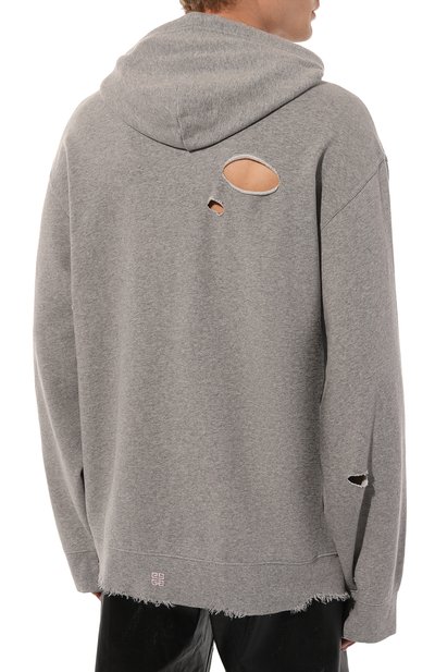 Хлопковое худи GIVENCHY, арт. BMJ0L0/3YF4, фото 4