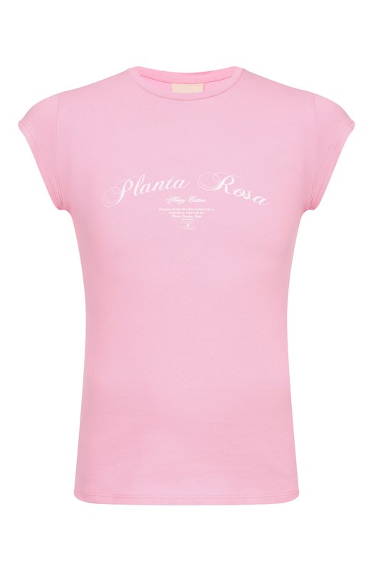 Хлопковая футболка Planta Rosa PR/T016/PERFECTION/220 Розовый PR/T016/PERFECTION/220