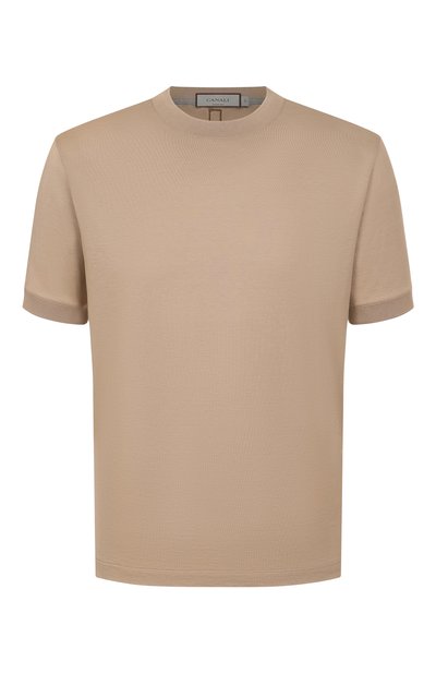 Мужская футболка из хлопка и шелка CANALI, арт. T0918/MJ02259