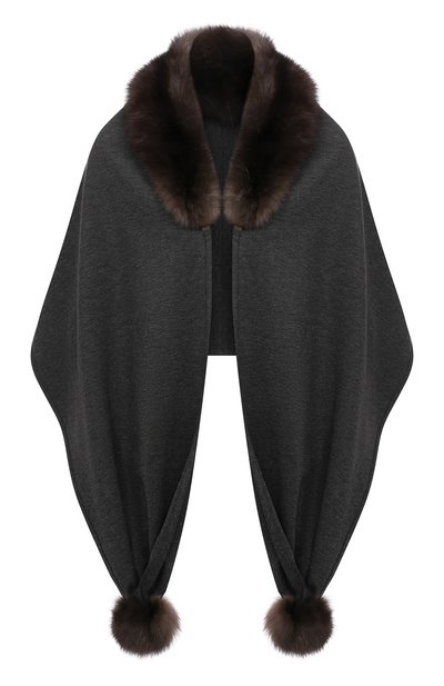 Женский капюшон с мехом соболя VICTORIA KUSENKOVA, арт. 199303586548