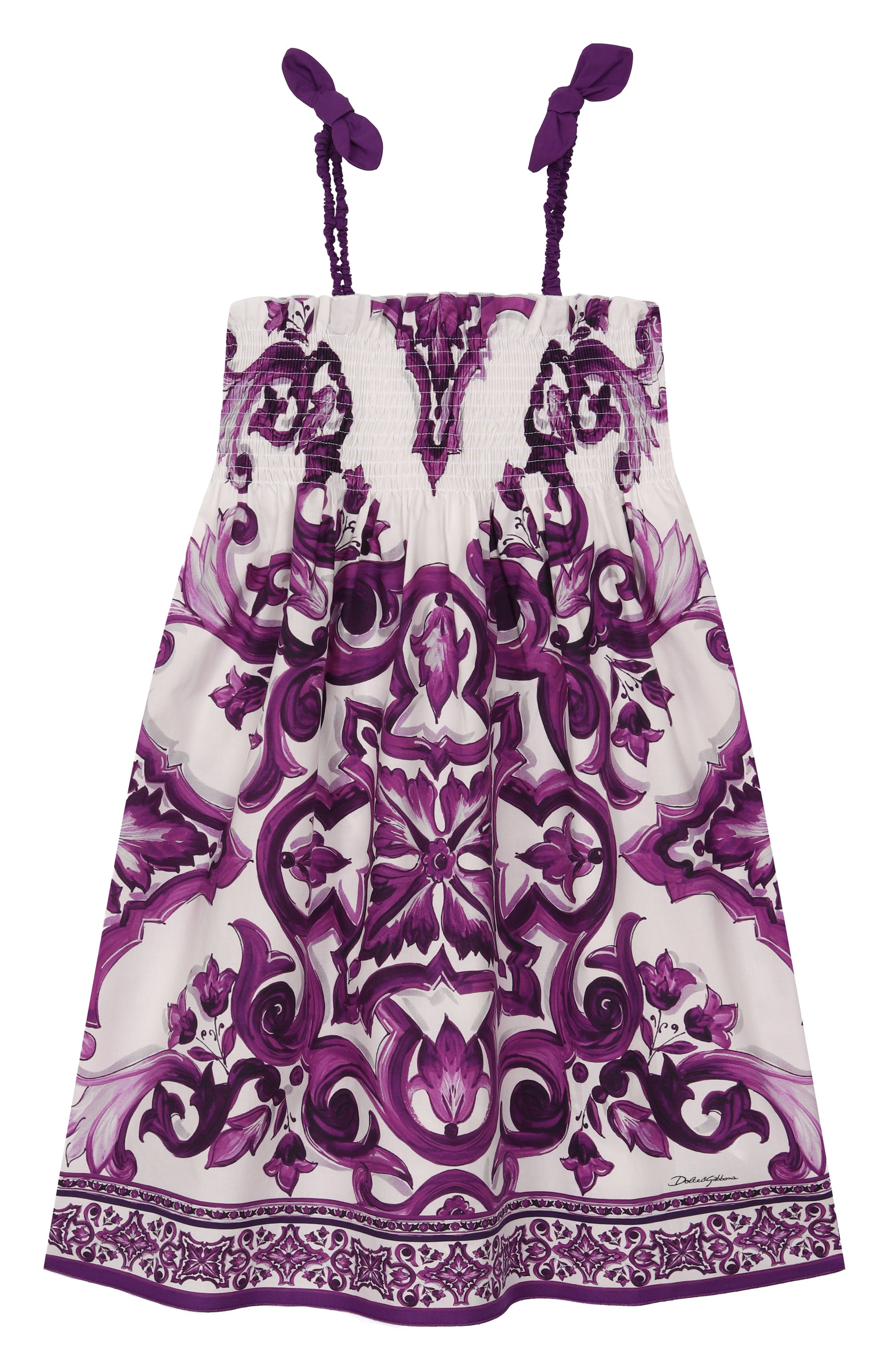 Хлопковый сарафан DOLCE & GABBANA, арт. L54DE0/HH5EN/8-12+, фото 1