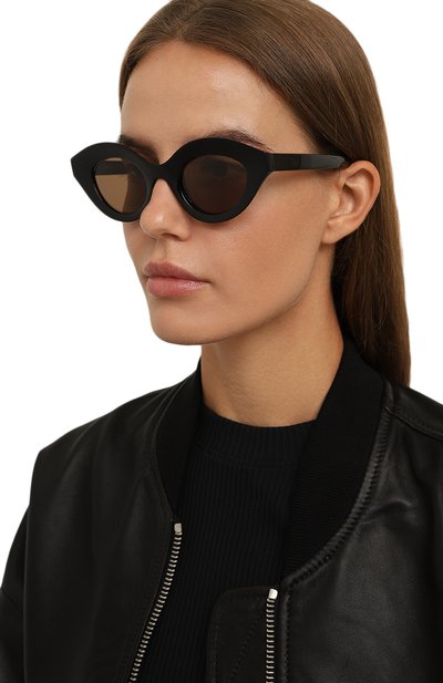 Солнцезащитные очки LAPIMA черного цвета по цене 59400 руб., арт. NINA PETIT BLACK S0LID, фото 2 Солнцезащитные очки LAPIMA, арт. NINA PETIT BLACK S0LID, фото 2