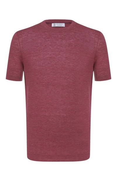 Футболка изо льна и хлопка BRUNELLO CUCINELLI, арт. M2L00340, фото 1
