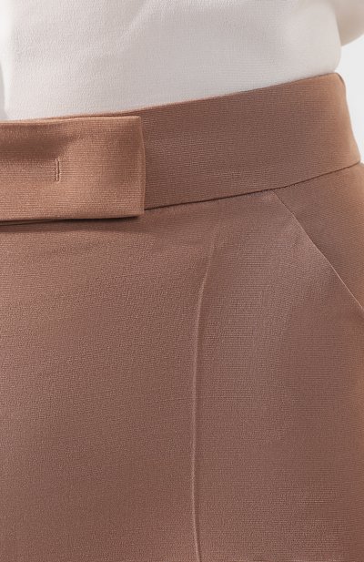 Брюки из смеси шелка и шерсти GIORGIO ARMANI коричневого цвета по цене 131500 руб., арт. 9WHPP07M/T012R, фото 5 Брюки из смеси шелка и шерсти GIORGIO ARMANI, арт. 9WHPP07M/T012R, фото 5