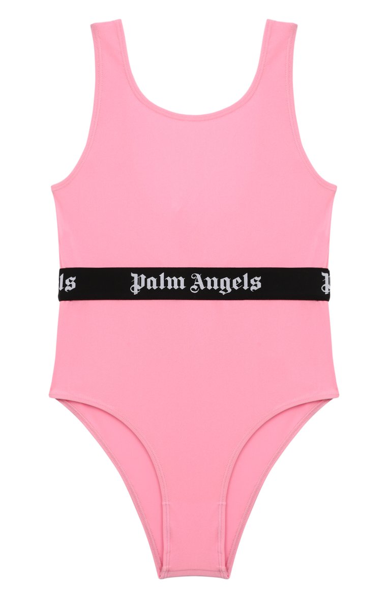 Детского слитный купальник PALM ANGELS светло-розового цвета, арт. PGFC002C99JER001 | Фото 1 (Нос: Не проставлено; Материал внешний: Синтетический материал; Материал сплава: Проставлено; Девочки Кросс-КТ: Купальники-пляж; Принт: Без принта; Ростовка одежда: 6 лет | 116 см, 8 лет | 128 см, 10 - 11 лет | 140 - 146см, 12 лет | 152 см, 4 года | 104 см)