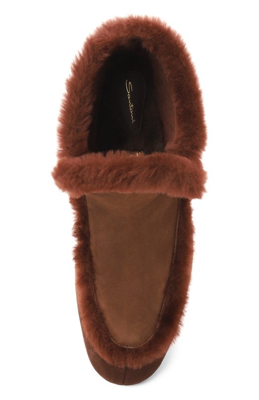 Замшевые ботинки Santoni WTVG71966G0MAHGI Коричневый  WTVG71966G0MAHGI Фото 6