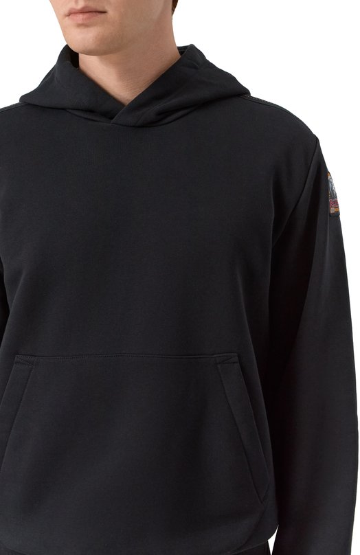 Хлопковое худи Parajumpers 25WMPMFLEY22 Чёрный  25WMPMFLEY22 Фото 5