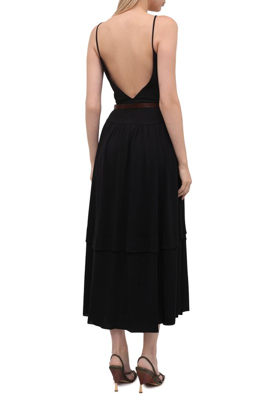 Платье из вискозы Victoria Beckham 1521WDR002849A Чёрный  1521WDR002849A Фото 4