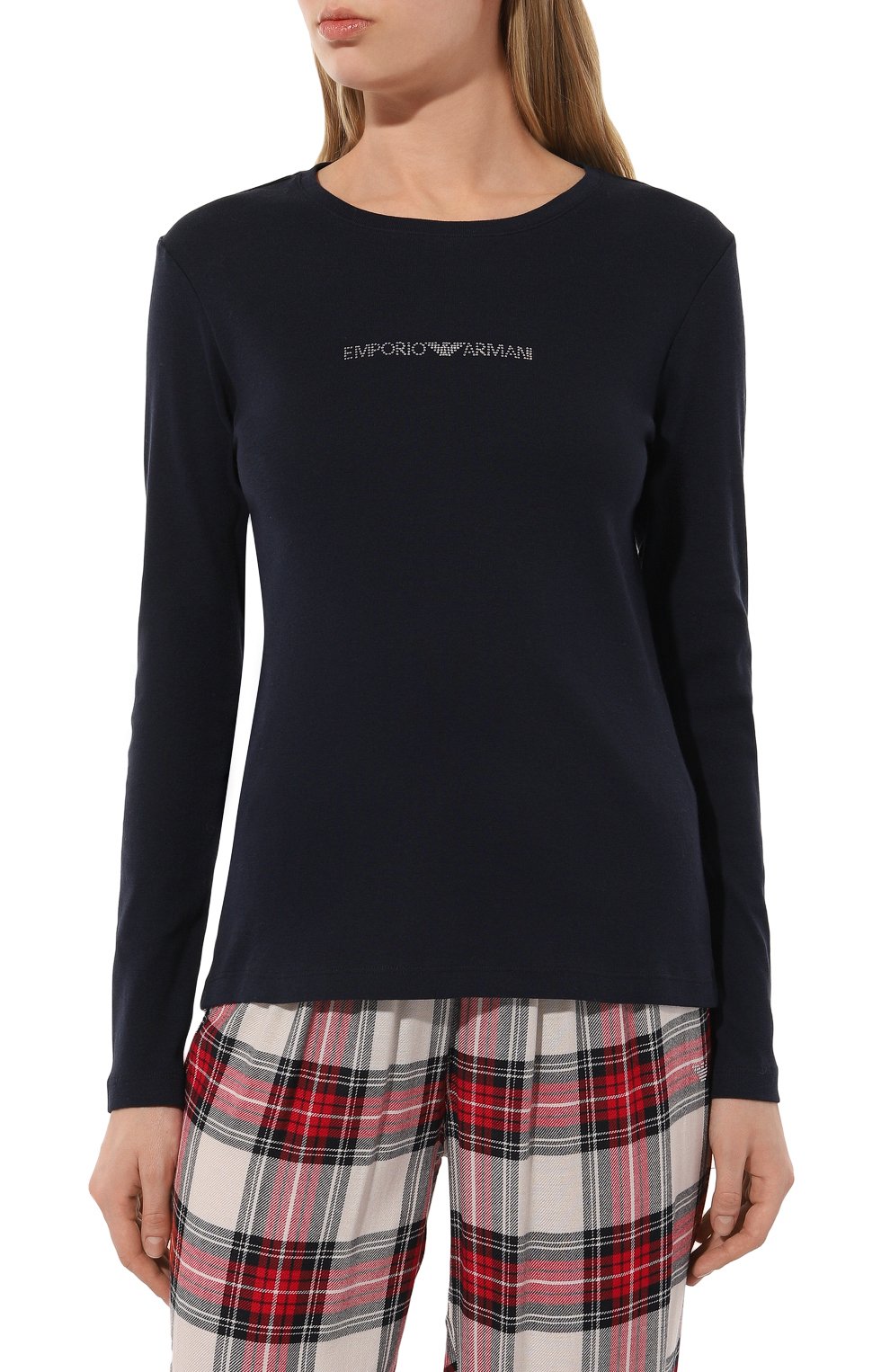 Пижама из вискозы EMPORIO ARMANI красного цвета по цене 17550 руб., арт. 164772/3F277, фото 3 Пижама из вискозы EMPORIO ARMANI, арт. 164772/3F277, фото 3