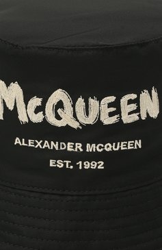 Мужская панама ALEXANDER MCQUEEN черного цвета, арт. 663112/4404Q | Фото 3 (Материал: Текстиль, Синтетический материал)